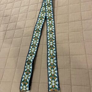 Geometric Patterned Crossbody or guitar Strap